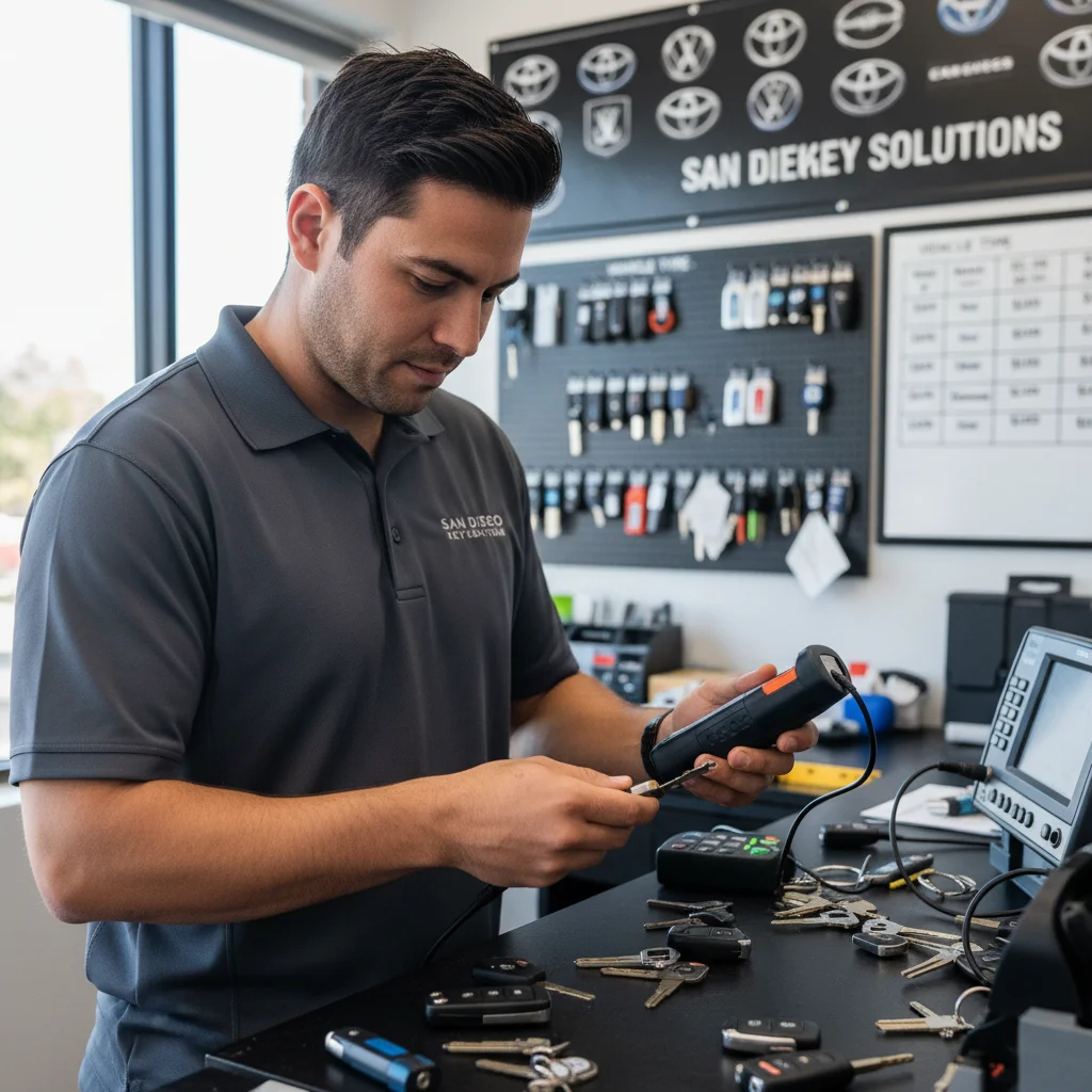 Car key replacement cost by vehicle type in San Diego