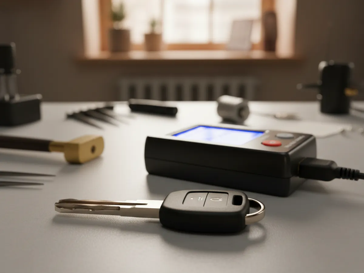 Car Keys detail work by a locksmith in Rainbow, CA