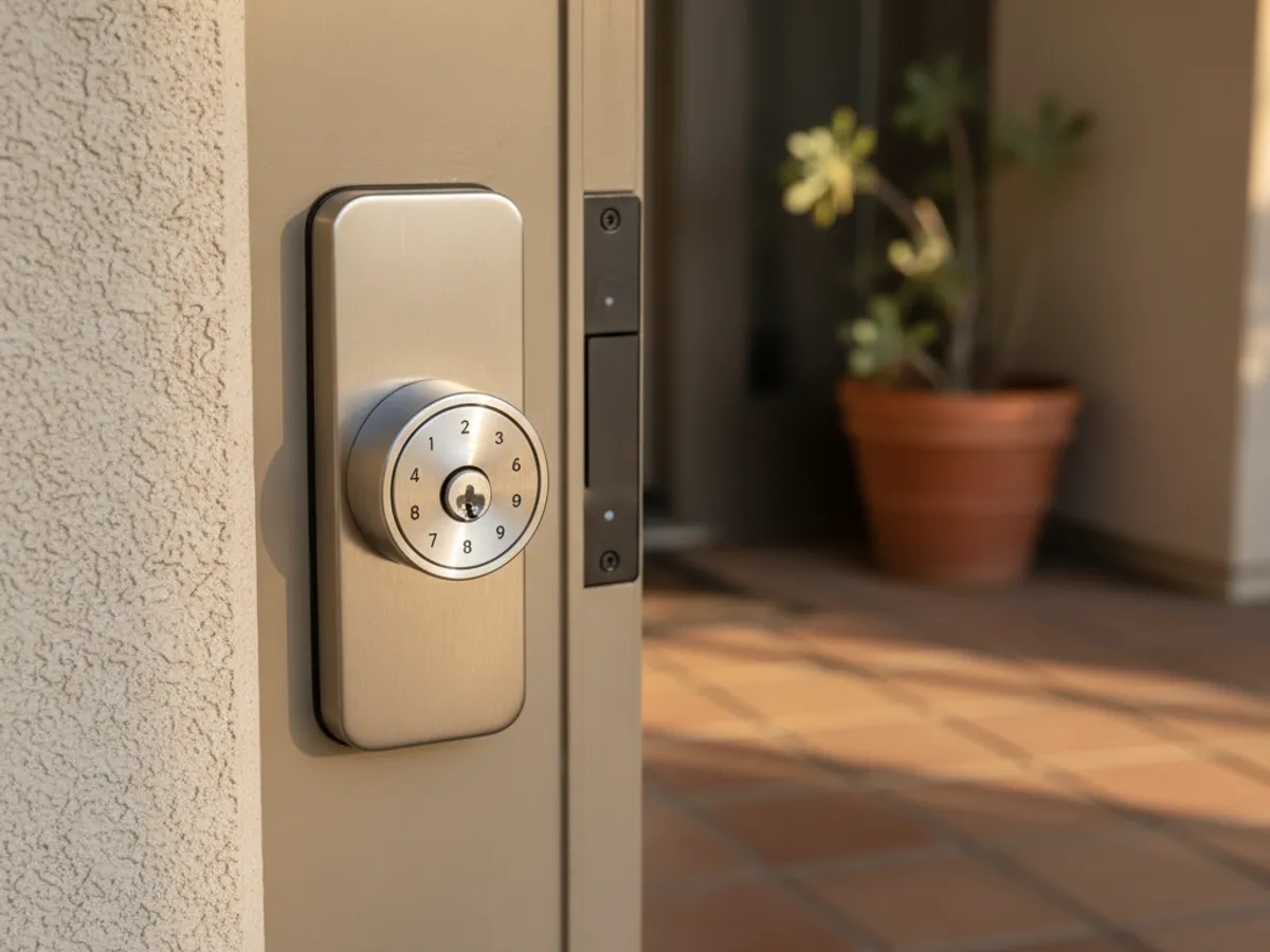 Smart Locks detail work by a locksmith in Rainbow, CA